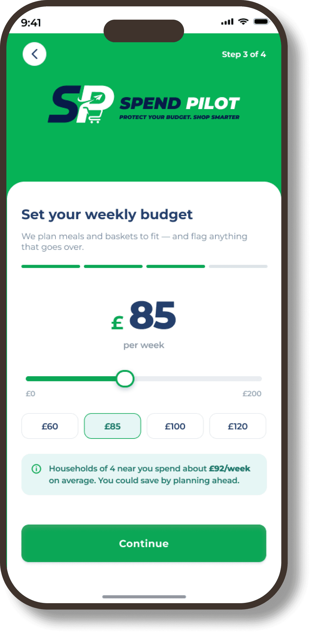 Personalized Onboarding in the Spend Pilot app